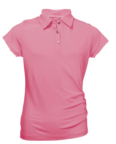 Garb Performance Brighton Youth Girls' Polo Rose Size: (Age 7-8) Medium