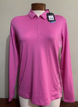 Dunning CHLOE JERSEY PERFORMANCE LONG-SLEEVE ZIP POLO D2S23K296 Lily Size: Small