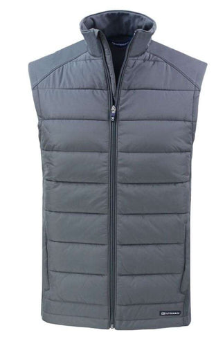 Cutter & Buck Men’s Evoke Eco Hybrid Vest MCO00076 Elemental Gray Size: Large