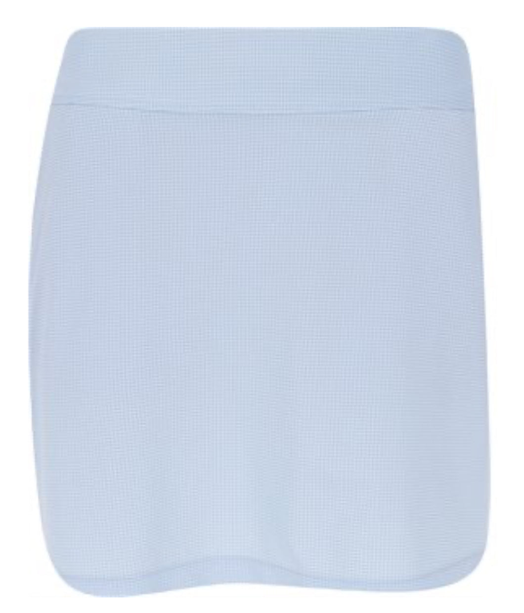 Greg Norman Gingham 17-Inch Skort G2S24H532 Blue Haze Size: Medium