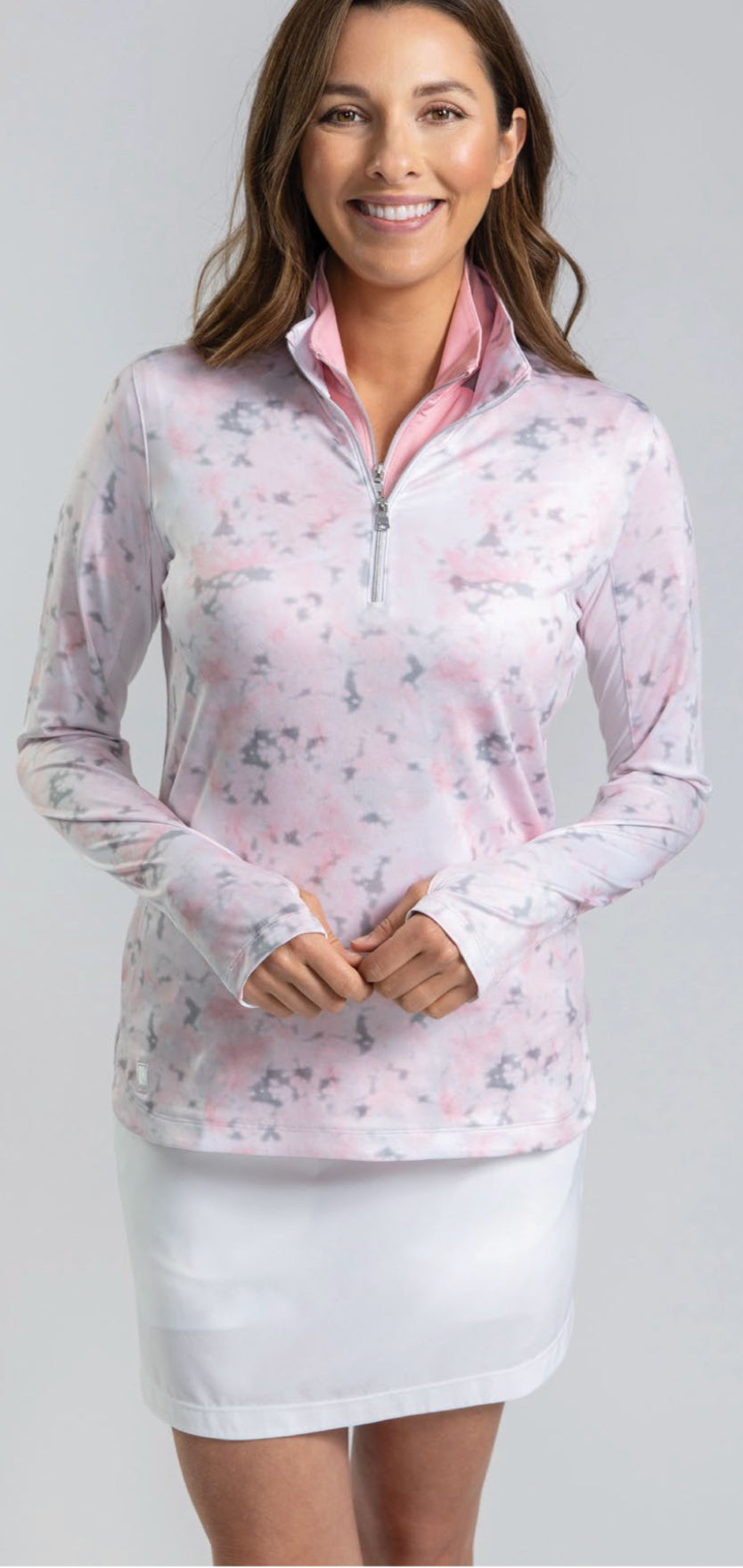 Kate Lord Gypsum Long Sleeve Pull Over KF09 - 8203 Frost Size: Medium