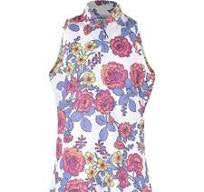 Swannies Sleeveless Kalli Polo White Size:Med