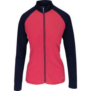 Greg Norman Marina Full Zip Layering Outerwear Jacket G2S23K107 Strawberry Size: Medium