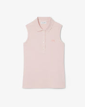 LACOSTE Women's Slim Fit L.12.D Sleeveless Stretch Polo PF5445 51 ADY LIGHT PINK-SMALL
