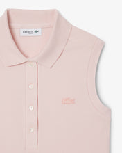 LACOSTE Women's Slim Fit L.12.D Sleeveless Stretch Polo PF5445 51 ADY LIGHT PINK-SMALL