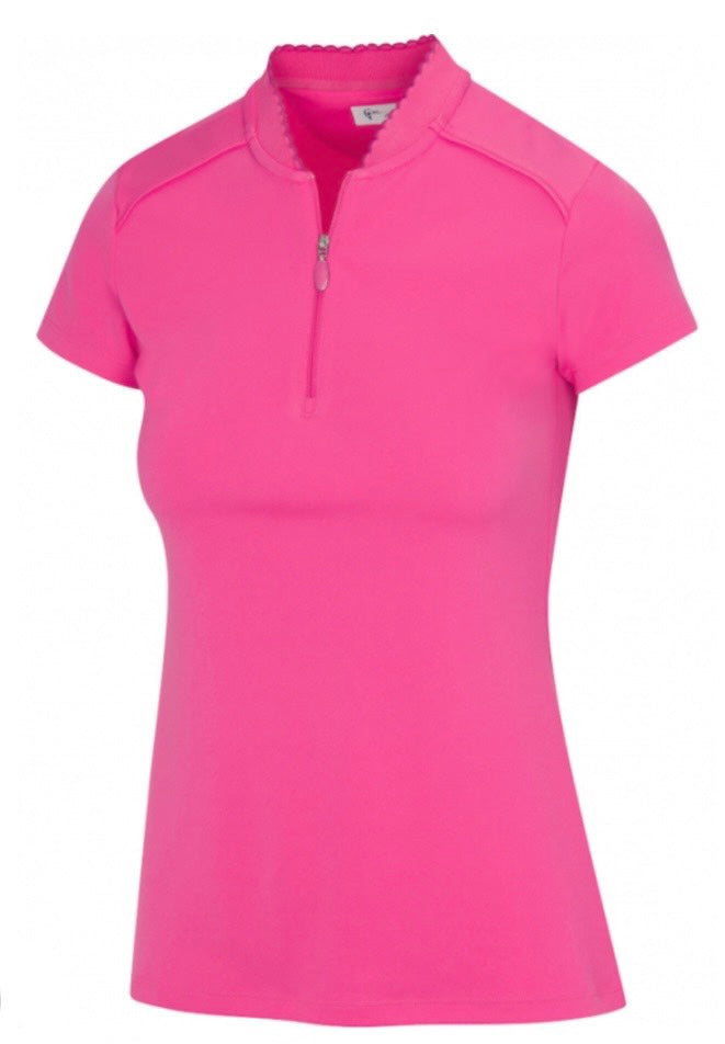 greg norman golf gear Greg Norman Scallop Collar Short Sleeve Golf Shirts G2S23K402 Hawaiian – Baseline Golf Discount Clothing