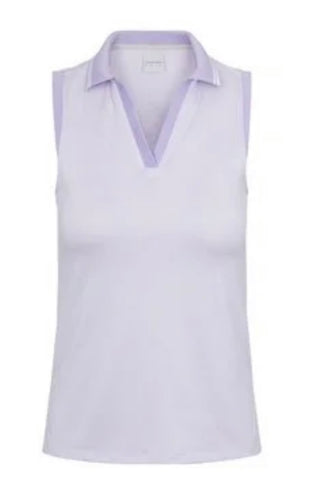 Dunning Glasson Performance Sleeveless Polo ALUM D2S24K423