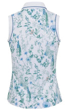 Greg Norman Oleander Botanical Floral Sleeveless Polo G2F25K100 White