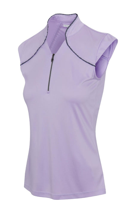 Greg Norman ML75 HAVEN SLEEVELESS POLO G2S24K800 Lavender Mist