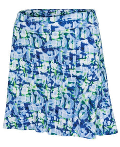 Greg Norman NOTO PRINT FLOUNCE SKORT G2F24H280 Regal Blue