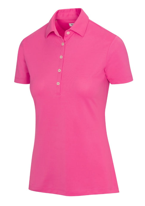 Greg Norman WOMEN'S FREEDOM MICRO PIQUE STRETCH POLO G2S21K450 Hawaiian Punch