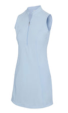 Greg Norman TECH WARP-KNIT SLEEVELESS ZIP DRESS G2S24K413 Blue Haze