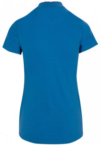 Greg Norman Scallop Collar Short Sleeve Golf Shirts (Cornflower & Navy) G2S23K402