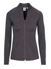 Dunning Skylar Jersey Performance Full-Zip Outerwear Jacket D2S23K284 Black Heather