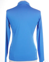 Dunning CHLOE JERSEY PERFORMANCE LONG-SLEEVE ZIP POLO D2S23K296 Azure
