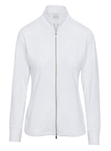 Dunning Fallow Embossed Jersey Performance Full-Zip Outerwear Jacket D2F23K421 White