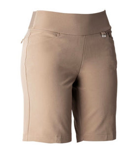 GN Collection Greg Norman Women's Elastic Back 19" Golf Shorts G2S21H525 Bamboo