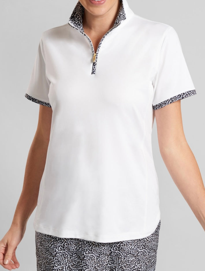 Kate Lord Cascade S/S Polo KF30 White Baseline Golf Discount Clothing