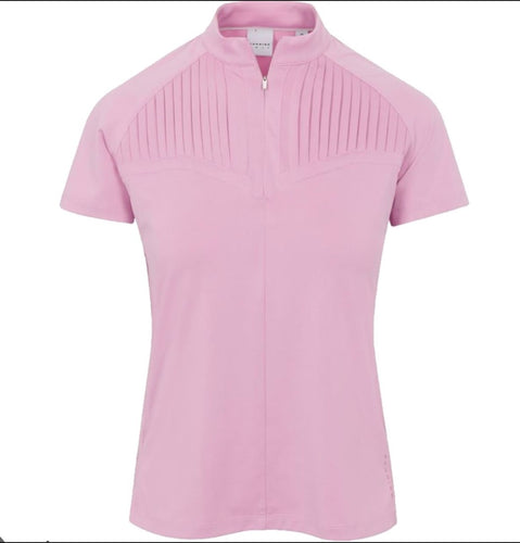 Dunning Freya Jersey Performance Shirt Polo Short Sleeve D2F24K447 Mauve Desert