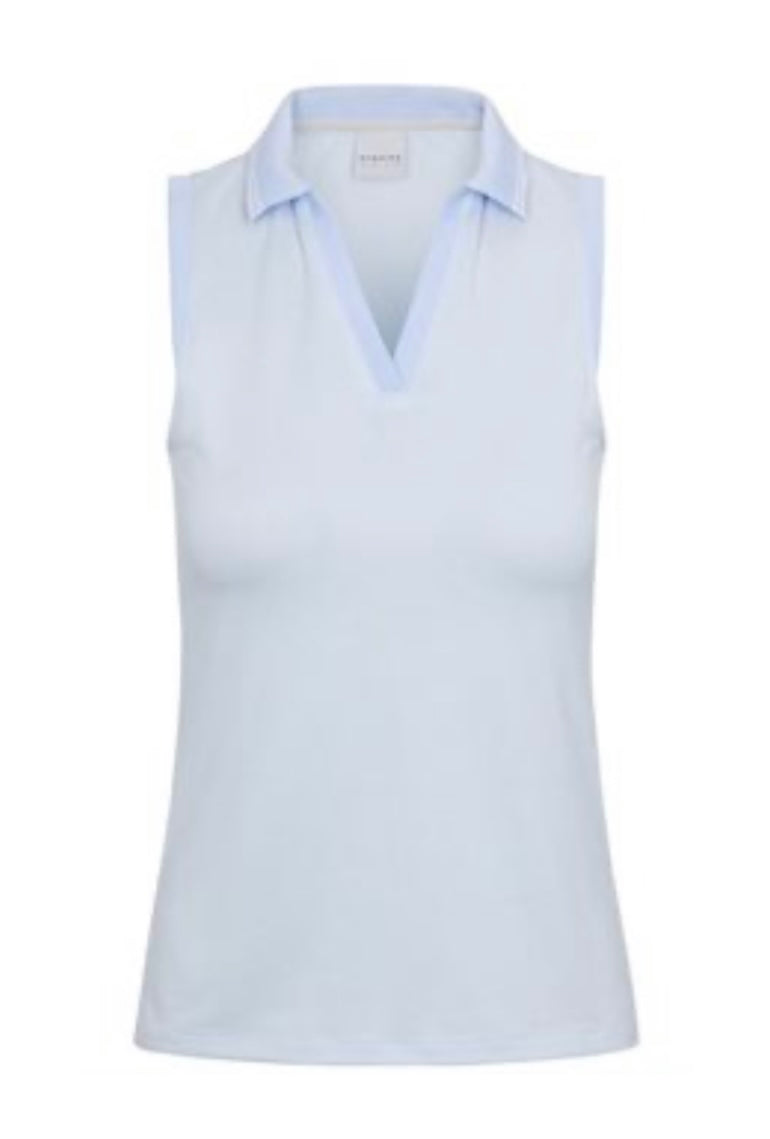Dunning Glasson Performance Sleeveless Polo Angel D2S24K423