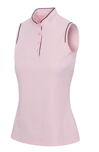 Greg Norman FROSÉ SLEEVELESS POLO G2S24K902 Pink Lemonade Size: Medium