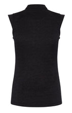 Greg Norman TWEED JACQUARD SLEEVELESS ZIP MOCK G2S24K410 Black