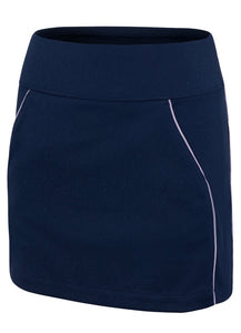 Greg Norman 16" MAVERICK PULL-ON FLOUNCE SKORT G2S24H881 NAVY