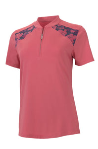 Kate Lord Halo S/S Shoulder Print Polo KF40 Rouge Size: Meduim
