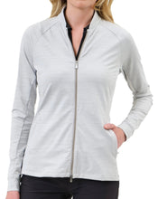 Dunning Skylar Jersey Performance Full-Zip Outerwear Jacket D2S23K284 Light Grey Heather