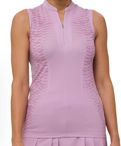 Dunning ALANA VENTILATED PERFORMANCE POLO D2F24K437 Mauve Desert