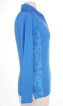 Dunning CHLOE JERSEY PERFORMANCE LONG-SLEEVE ZIP POLO D2S23K296 Azure