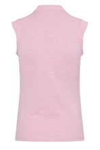 Greg Norman TWEED JACQUARD SLEEVELESS ZIP MOCK G2S24K410 Pink Lemonade