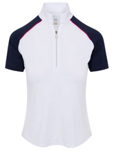 Greg Norman Honor Raglan Color Blocked Polo G2F25K204 White