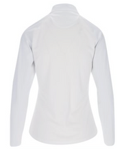 Greg Norman Lancaster Long Sleeve 1/2 Zip Stripe Collar G2F25K207 White