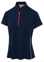 Greg Norman Liberty Short Sleeve Sculpted Collar Polo G2F25K202 Navy