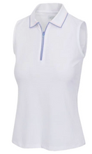 Greg Norman Colette Sleeveless Polo G2F25K901 White
