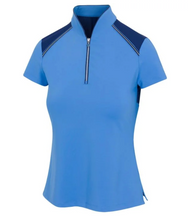 Greg Norman Belmont Short Sleeve Golf Polo G2S25K804 Aegean Blue