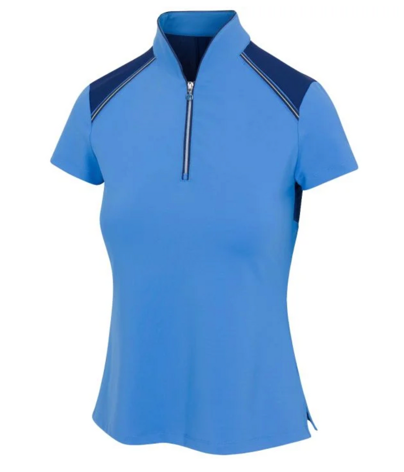 Greg Norman Belmont Short Sleeve Golf Polo G2S25K804 Aegean Blue
