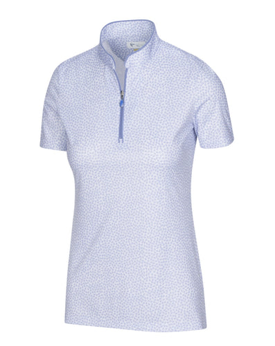 Greg Norman ML75 UMBRELLA PRINT POLO G2S22K469 Size: Medium Sweet Iris