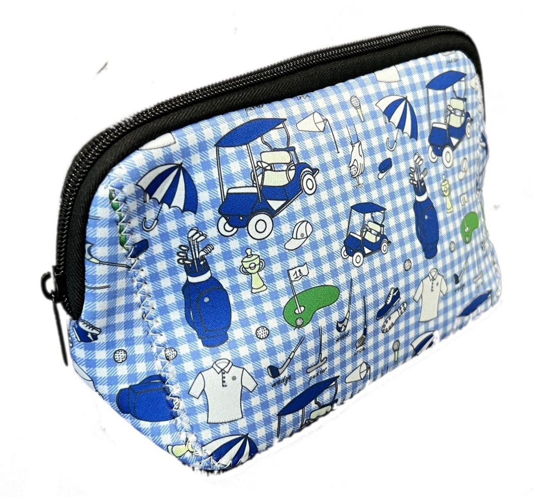 Neoprene Cosmetic Pouch – Ladies Day Out (Blue)
