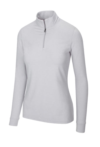 Greg Norman Heathered Comfort Stretch 1/4 Zip long sleeve G2S21K070 Shark Grey Heather Size: Medium