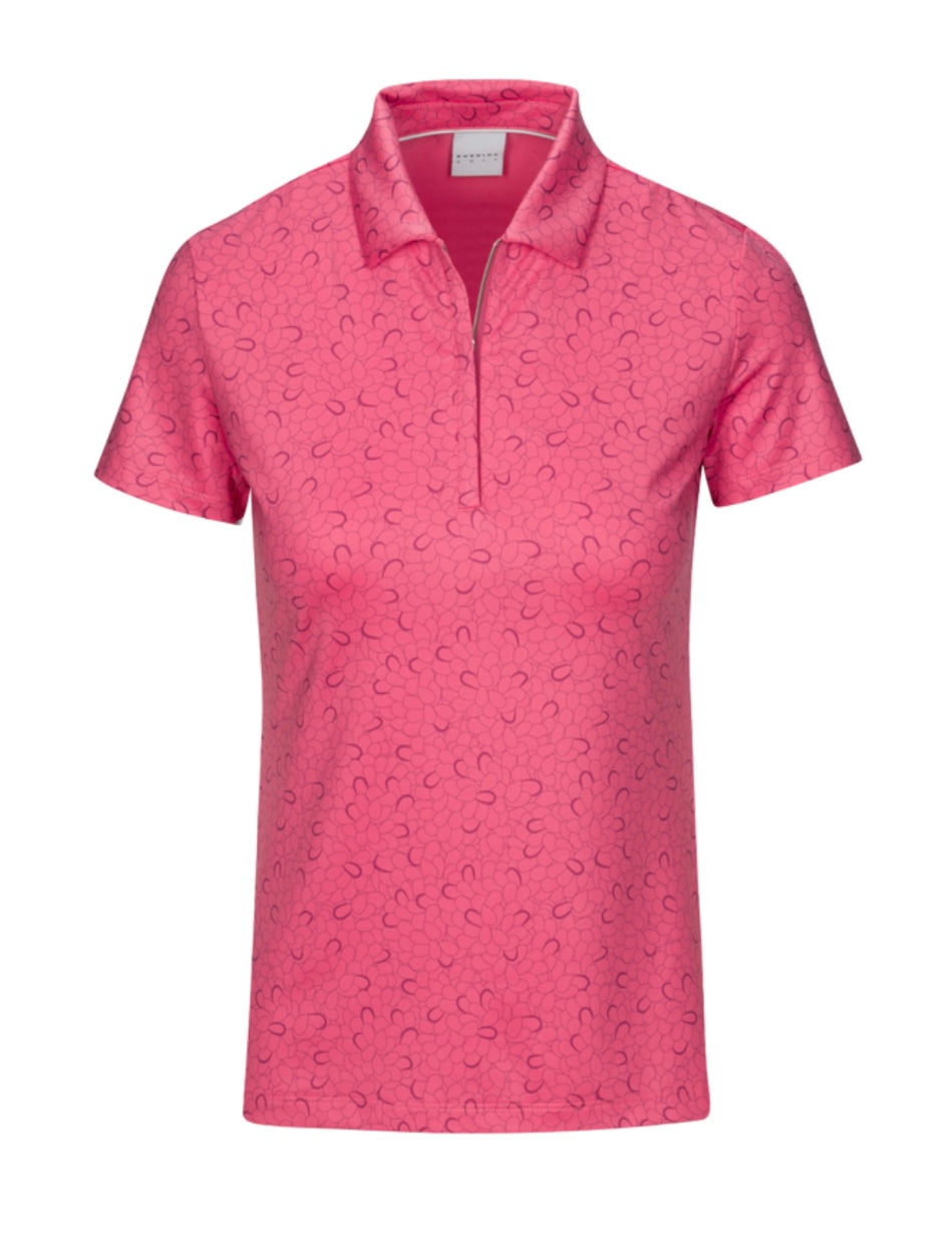 Dunning Golf Nora Zip Golf Shirt D2S22K272 Size: Medium Rosetta