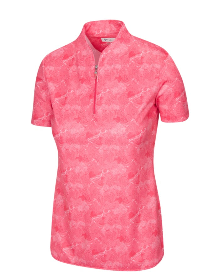 Greg Norman ML75 2Below Surf Golf Polo Field Poppy Size: Medium
