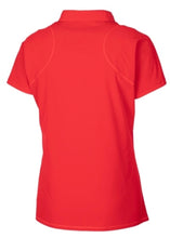 Annika Perforated Short Sleeve Women’s Golf Polo LAW00001 Wild Red