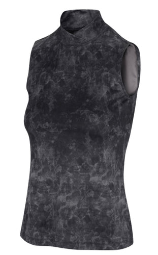 Greg Norman EMMA SLEEVELESS ETHEREAL PRINT Black MOCK G2F22K482  Size: Medium