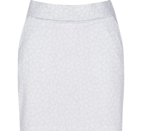 Dunning Golf Erin Knit Skort D2S22R291 Size: Medium White