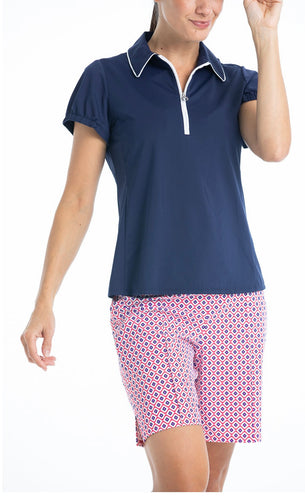 Kinona Tailored and Trim Golf Shorts - Foulard Print Size: Small