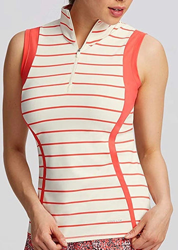 Annika Swerve Sleeveless Stripe Half-Zip Daylight/Sport LAK00122