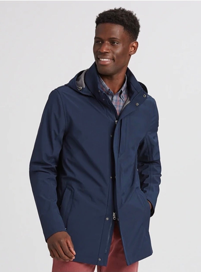 Cutter and Buck Shield Hooded Jacket MCO00028 Navy Admiral Large