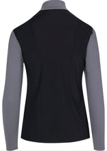 Greg Norman Ladies Maya Long Sleeve ½-Zip Golf Shirts - G2F22K485 LUXE Performance Black Size: Medium